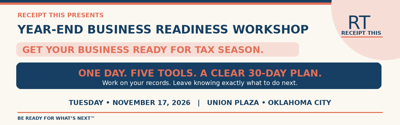 Year-End Business Readiness Workshop